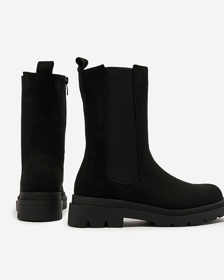 Royalfashion Női csizma fekete színben Opialla