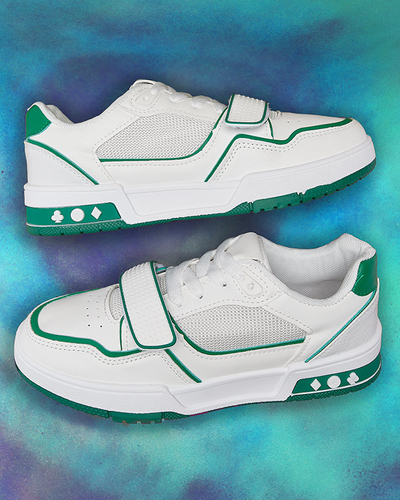 Női sportcipő fehér és zöld színben Xirrat- Footwear