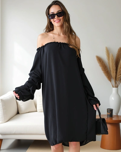 Royalfashion Simogató női ruha spanyol stílusban fodrokkal