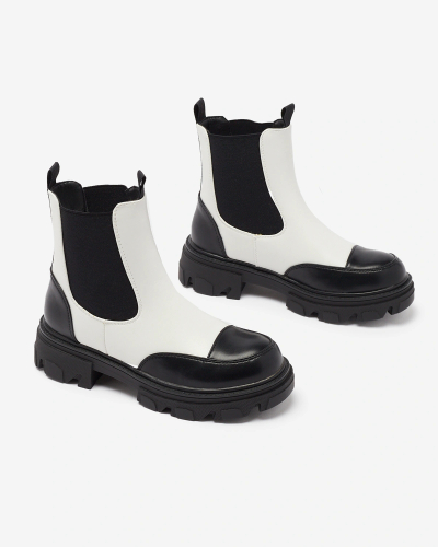 Royalfashion Fehér női Userrus csizma