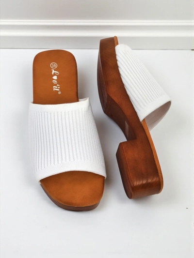 Royalfashion Női alacsony sarkú papucs Ribbed Grace