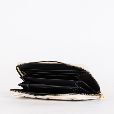 Női fehér nagy pénztárca szívecskékkel - Kiegészítők