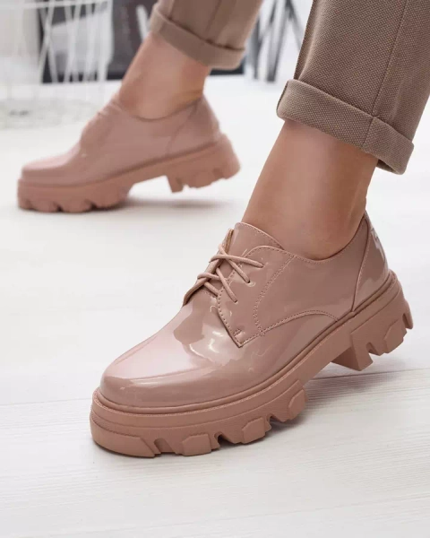 Rózsaszín lakkozott női félcipő Delgor- Footwear