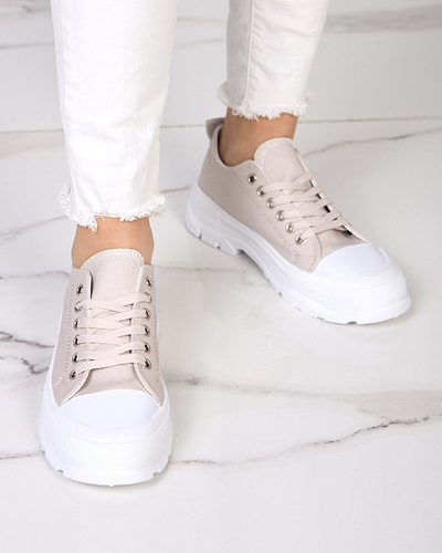 Szürke női tornacipő magasabb talpon Mytiko - Lábbeli