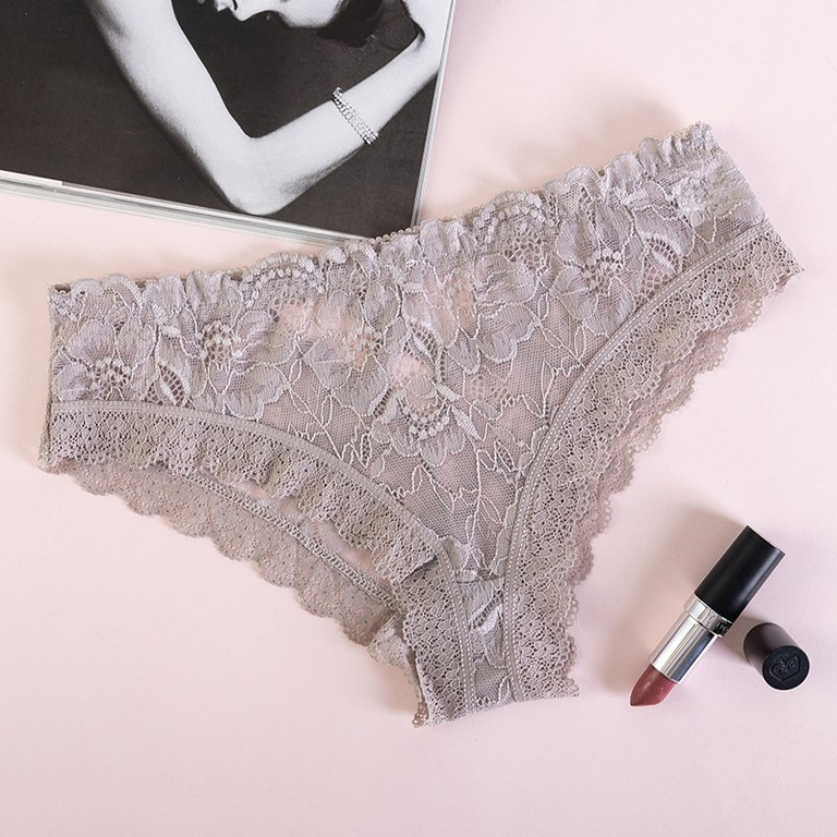 Női szürke csipkebugyi - Fehérnemű