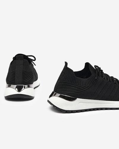 OUTLET Erina női fekete szőtt tornacipő - Lábbeli