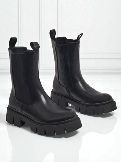 Magas szárú női öko bőr bokacsizma Dorvella