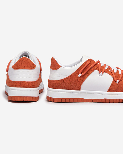 Royalfashion Női sportcipő fehér és narancssárga színben Riloxi