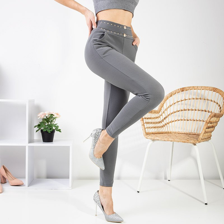 Női szürke díszek díszítéssel - Ruházat