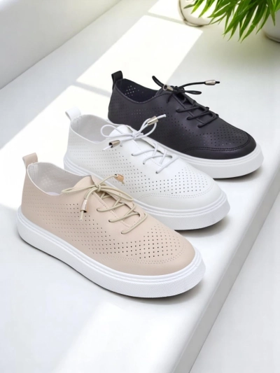 Royalfashion Női perforált fűzős sportcipő Vaned