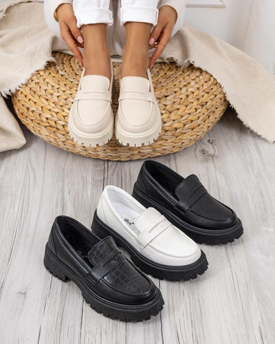 Krém női sima Givosi cipő - Lábbeli