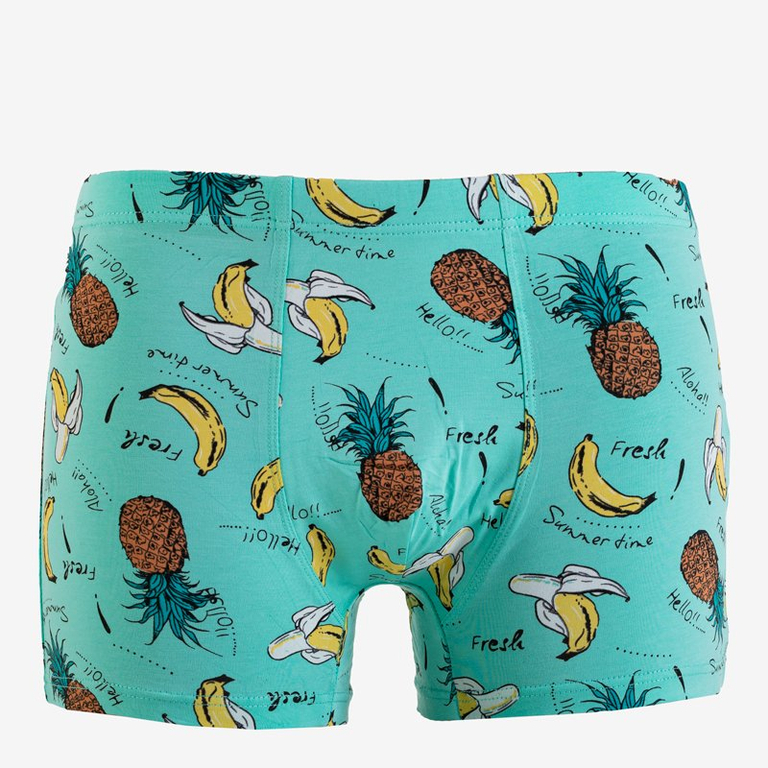 Menta férfi boxer, gyümölcsökkel - Fehérnemű