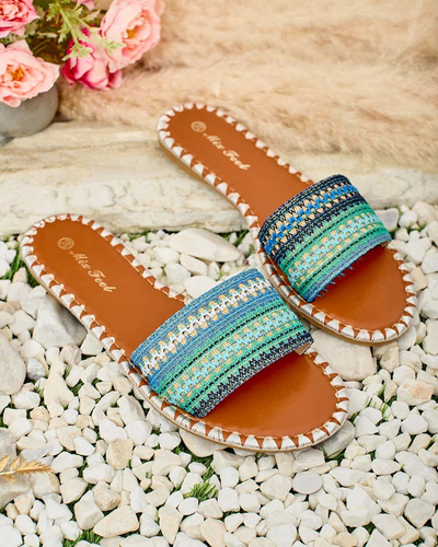 Royalfashion Női Abiddo dekoratív mintás flip-flop