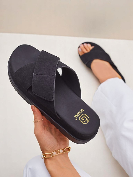 Királyi divat Női lapos szandálok Evre