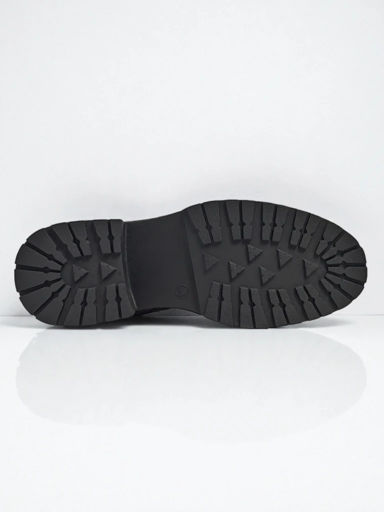 Elisse öko bőr fűzős női bokacsizma