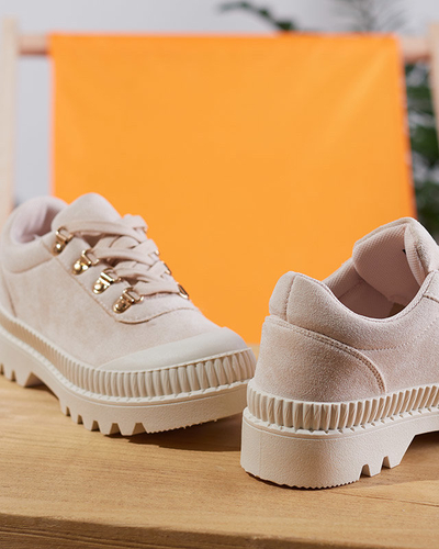 OUTLET Bézs színű női sportcipő, mint az Ohos tornacipő - Lábbeli