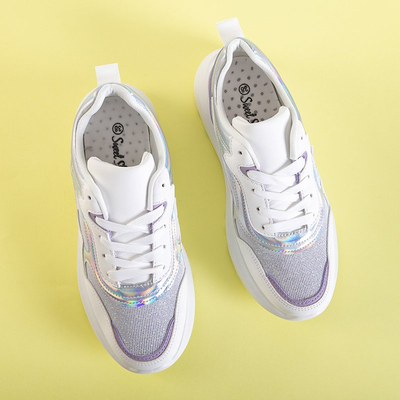 Fehér és lila női sportcipő a Comie-tól - cipő