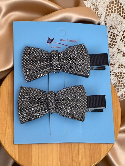 Royalfashion 2 darabos hajcsat szett masnikkal és strasszokkal Isadora