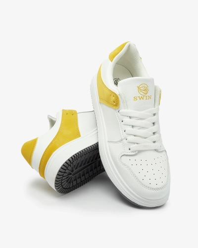 Royalfashion Mustard fehér női sportcipő Elevace