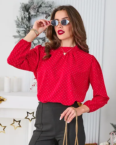 Royalfashion Női blúz strasszokkal