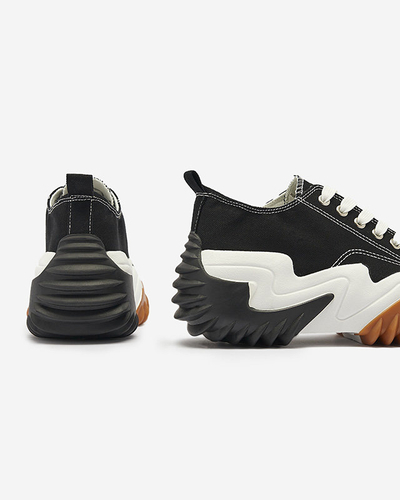 Sportcipő a'la tornacipő fekete színben Ascota- Footwear