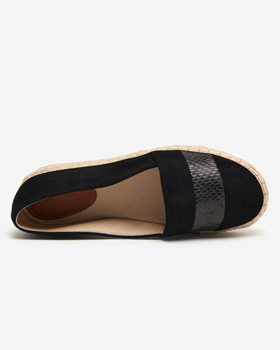 OUTLET Fekete női espadrillek Sverope - Cipők