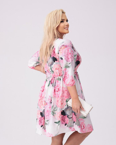 Royalfashion Női térdig érő ruha nyomtatással PLUS SIZE