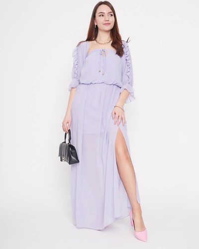 Női lila spanyol maxiruha - Ruházat