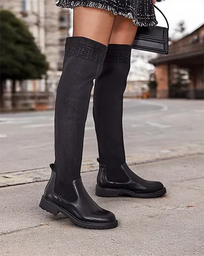 Royalfashion Női belebújós csizma Bifonus