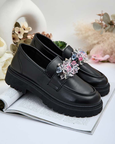 Royalfashion Női mokaszin színes gyöngyökkel Karonia
