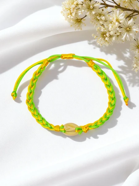 Női karkötő kagylóval Coral Breeze