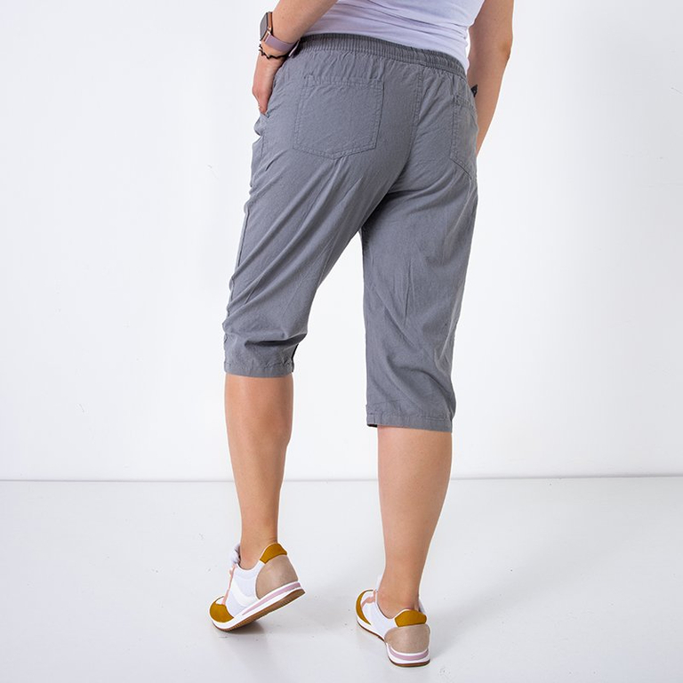 Szürke női 3/4 rövidnadrág - Ruházat