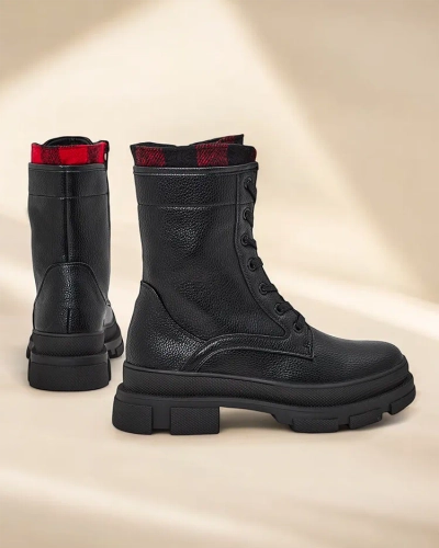 Royalfashion Öko-bőr női bokacsizma munkacipő Fezze