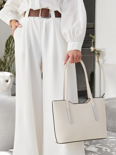 Royalfashion Dupla női táska debosszírozott mintával