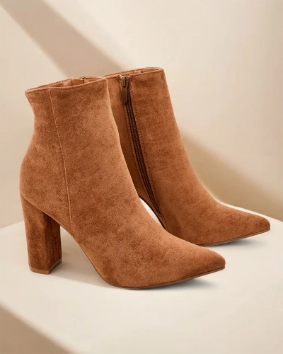 Royalfashion Női bokacsizma vékony sarkú cipő Fozi