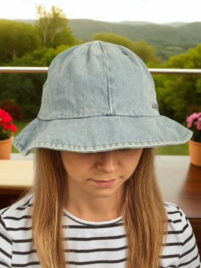 Demetra női farmer bucket kalap – könnyű poliészter stílus