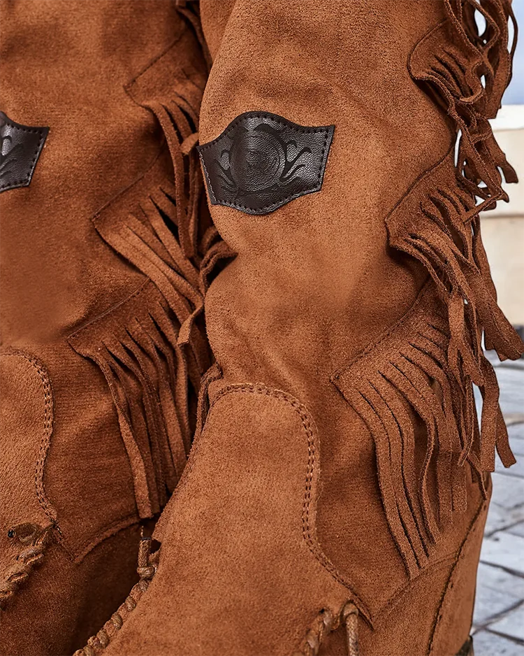 Royalfashion Női csizma rejtett horgonnyal Rotin