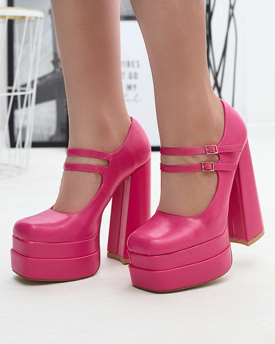 Fukszia női magas tűsarkú cipő Edisa - Lábbeli