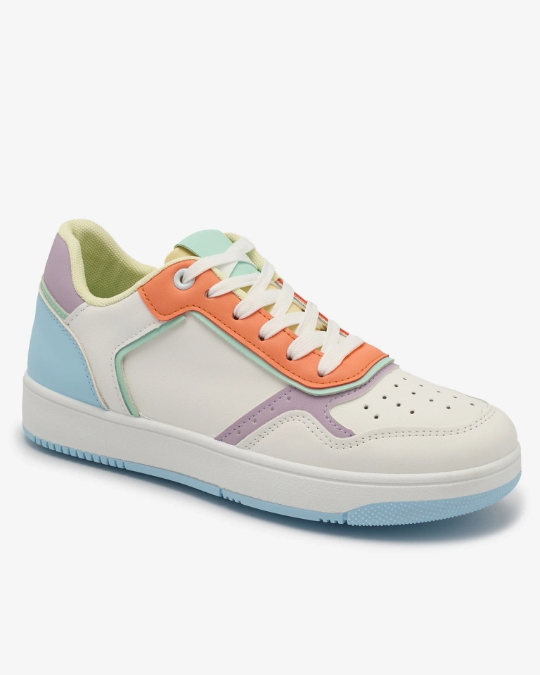 Fehér-narancs sportcipő nőknek Azzafa- Footwear