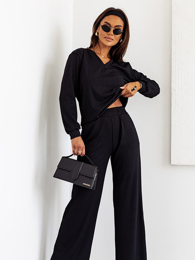 Royalfashion női bordázott pamut szett