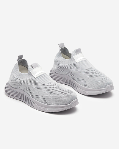 OUTLET Világosszürke szövet női sportcipő Rozane- Lábbeli