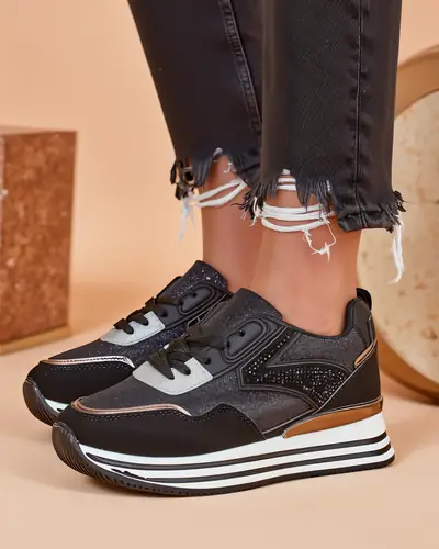 Royalfashion női sportcipők csillámmal Borovis