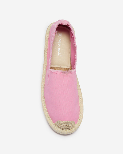 Rafiel rózsaszín női szövet espadrilles - Lábbeli
