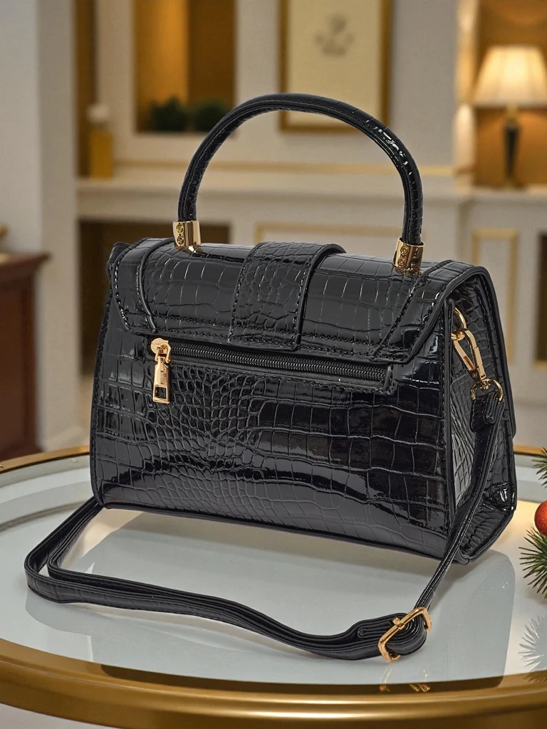 Lakkozott Lunaya kis női műbőr táska