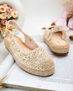 Royalfashion Női espadrilles díszes hímzéssel