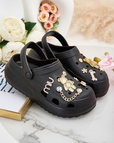 Royalfashion Női gumi flip-flop Fescas díszekkel