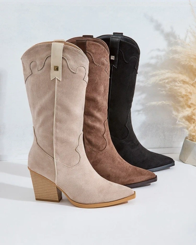 Royalfashion női sarok cowboy csizma Kowib