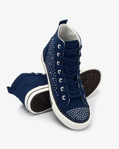 Tengerészkék magas szárú tornacipő cirkókkal Totulu- Footwear