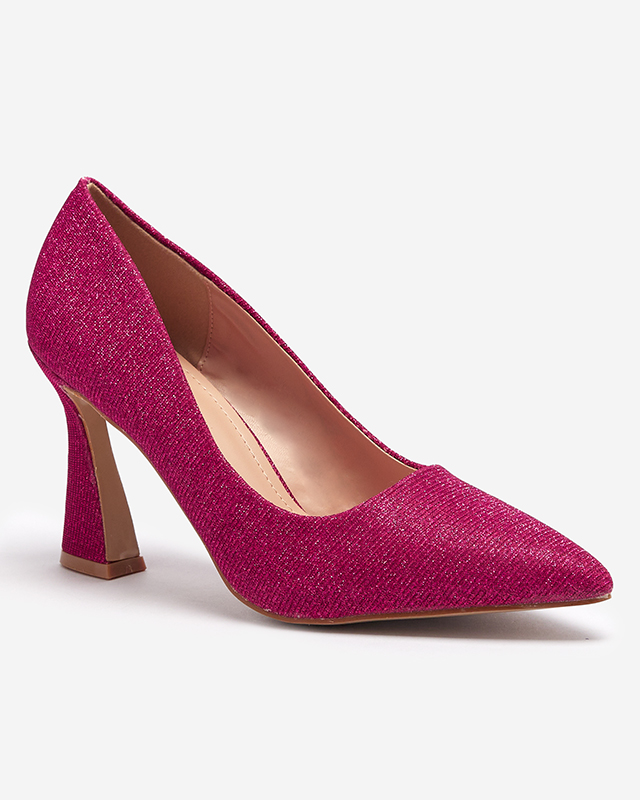 Női brokát pumpa fukszia színben Bluskita - Lábbeli