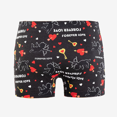 Fekete férfi boxer rövidnadrággal - fehérnemű